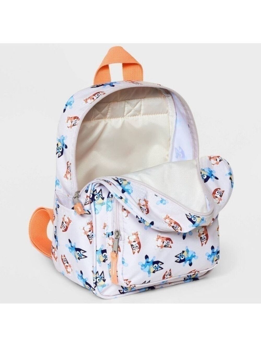 Moose Bluey Toddler Boy Girl Backpack Book Bag Gream Orange - Picture 3 of 15